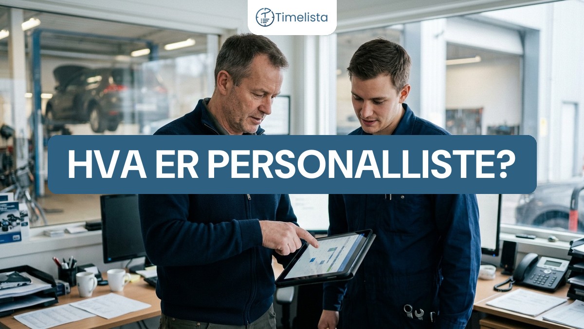 Hva er personalliste, og hvilke bransjer må føre den?