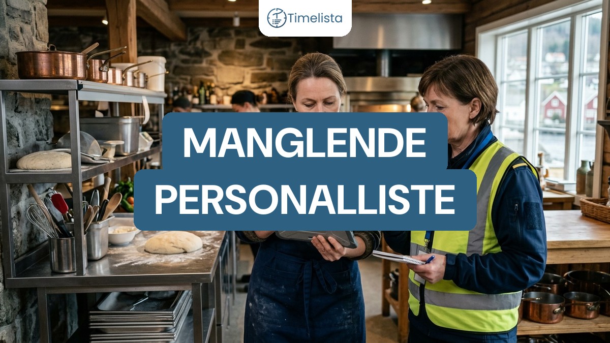 Hva kan man få i gebyr for manglende personalliste?