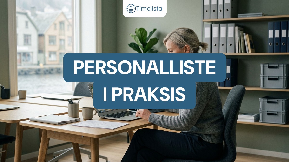Kan personalliste føres i Excel, eller må den være elektronisk?